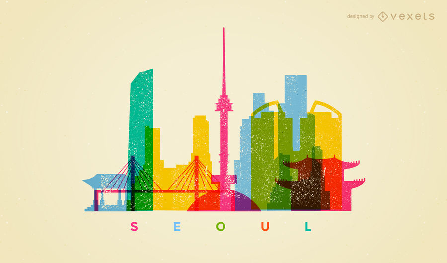 Colorful Seoul Skyline 900x529 Colorful Seoul Skyline