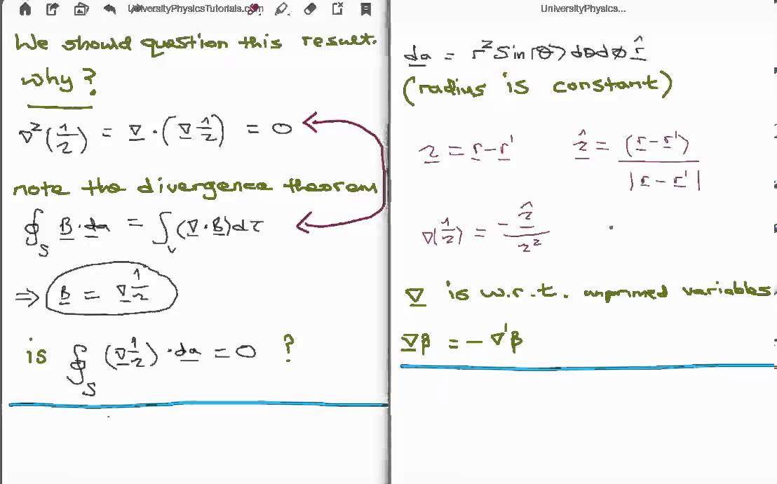 Lecture Laplacian Of One Over The Separation Vector 1108x690 Lecture Laplacian Of One Over The Separation Vector