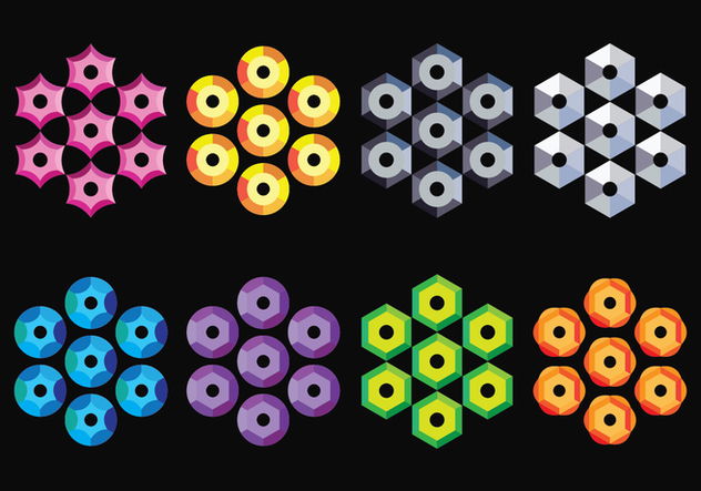 632x443 Du Vecteur Gratuit Sequin Vector Icons