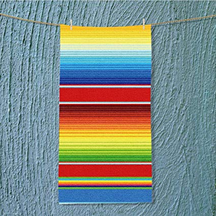 Amapark Lightweight Towel Colorful Mexican Serape 425x425 Amapark Lightweight Towel Colorful Mexican Serape