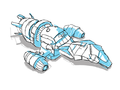 400x300 Oneeyedman Projects Vector Spaceship Dribbble