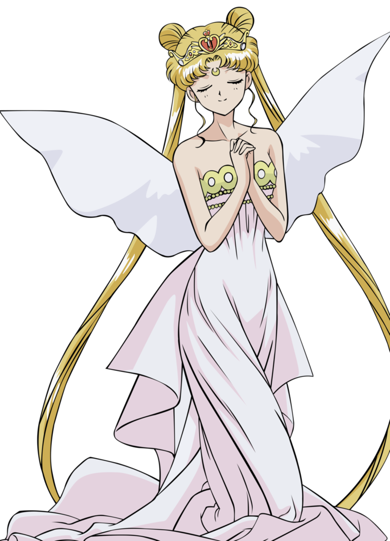 759x1053 Silver Moon Crystal Power Kiss! Neo Queen Serenity Vector