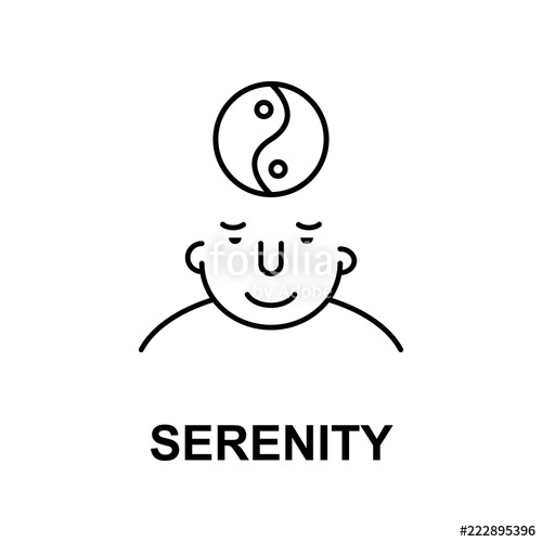 500x500 Serenity On Mind Icon Element Of Human Mind Icon For Mobile