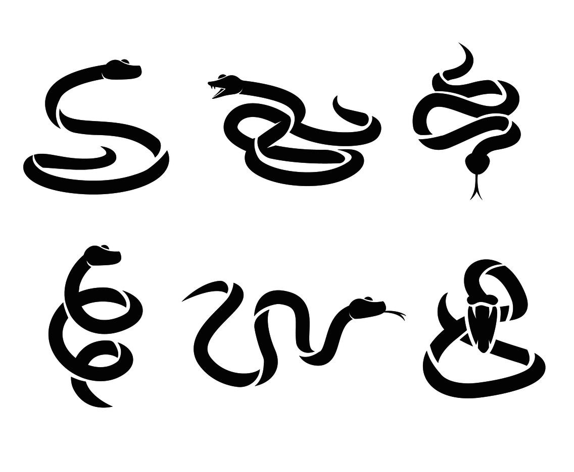 1136x936 Black Serpent Silhouette Vector Vector Art Graphics