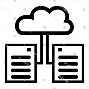 300x300 Cloud Server Icon Vector Art Illustration Newwaysys