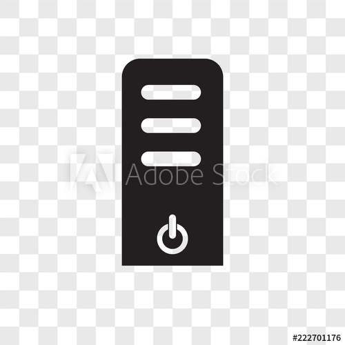 500x500 Server Icons Isolated On Transparent Background Modern