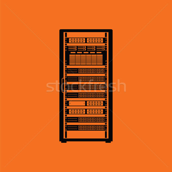 600x600 Server Rack Icon Vector Illustration Pavel Konovalov