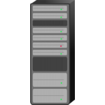 150x150 Server Rack Vector Illustration