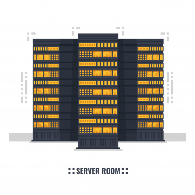 626x626 Server Room, Data Center, Server Rack Vector Premium Download