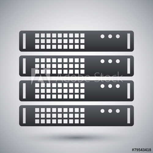 500x500 Vector Server Rack Icon