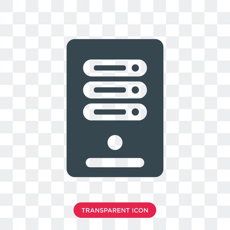 450x450 Server Vector Icon Isolated On Transparent Background, Server Logo