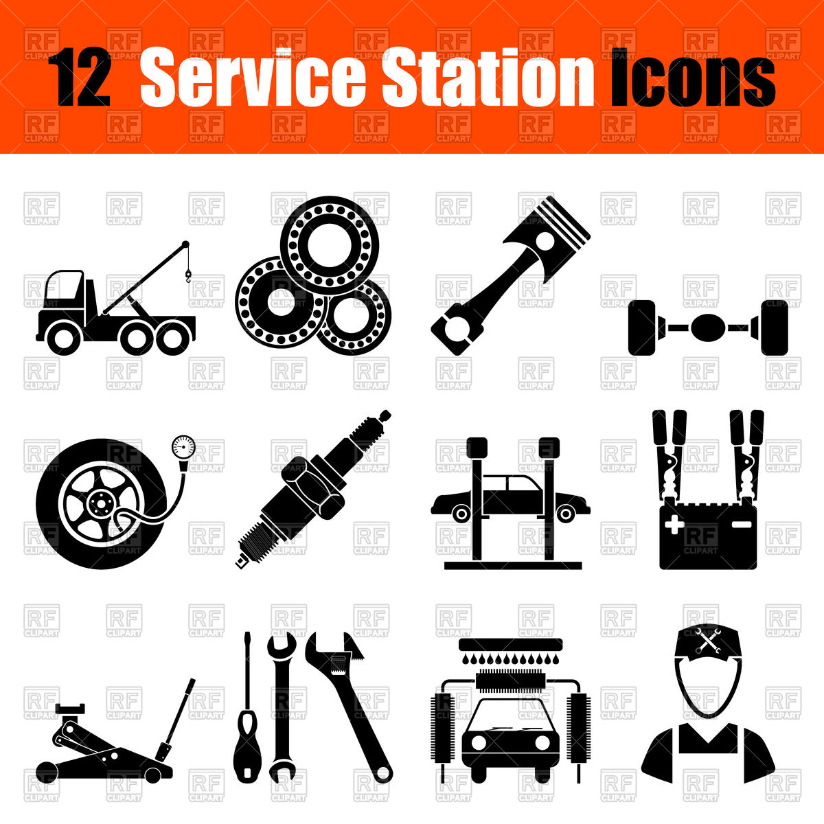 1200x1200 Car Service Icon Set Vector Image Of Icons And Emblems Angelp