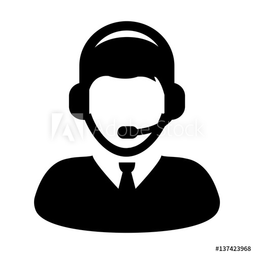 500x500 Service Icon Vector Customer Support Helpline User Profile Avatar