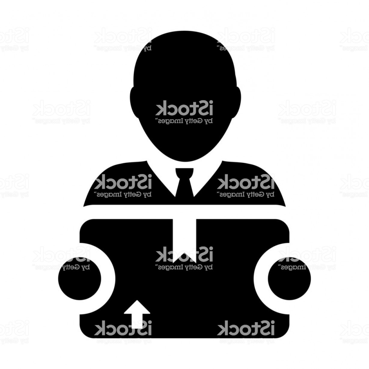 1228x1228 Warehouse Icon Vector Male Logistics Worker Service Person Profile