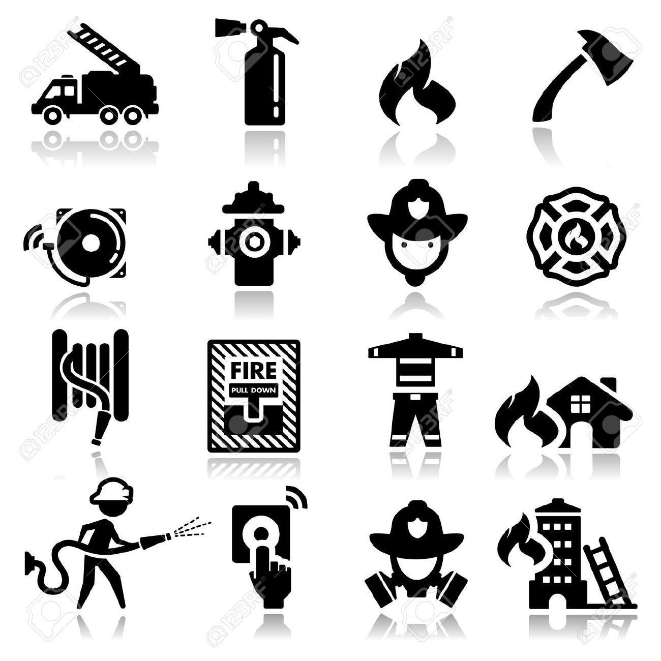 1300x1300 Fire Service Icon Vector