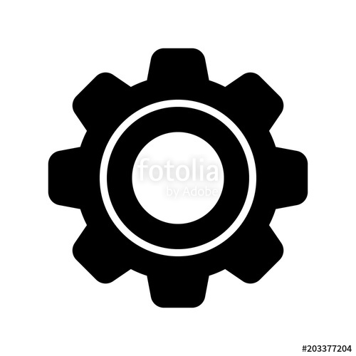 500x500 Gear Icon, Service Icon, Maintenance Icon Vector Stock Image