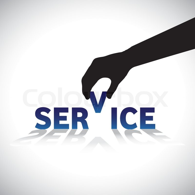 800x800 Concept Vector Graphic Hand Stock Vector Colourbox