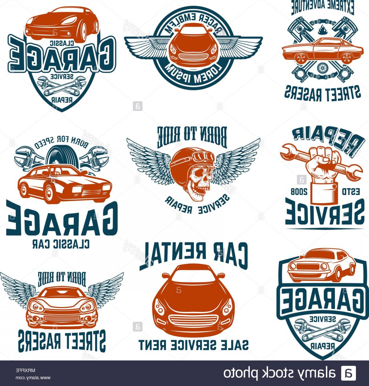 1560x1632 Car Repair Garage Auto Service Emblems Design Elements For Logo