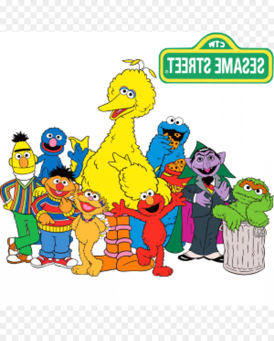 Sesame Street Characters Group Svg