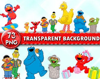 340x270 Sesame Street Clipart Etsy