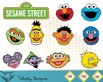 Sesame Street Characters Vector at Vectorified.com | Collection of ...