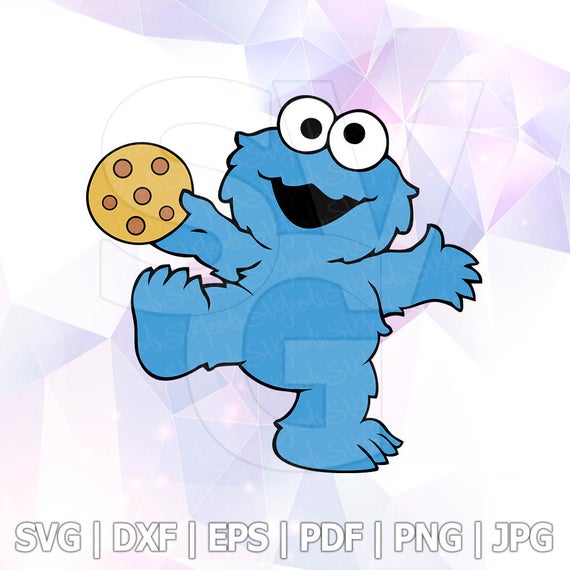 Cookie Monster Sesame Street Vector Layered Etsy 570x570 Cookie Monster Sesame Street Vector Layered Etsy