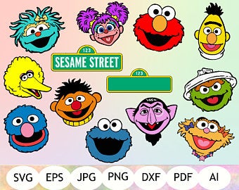 Sesame Street Vector at Vectorified.com | Collection of Sesame Street ...