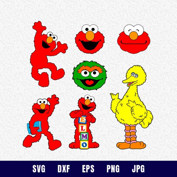 Sesame Street Elmo Collection Sesame Street Vector 570x570 Sesame Street Elmo Collection Sesame Street Vector