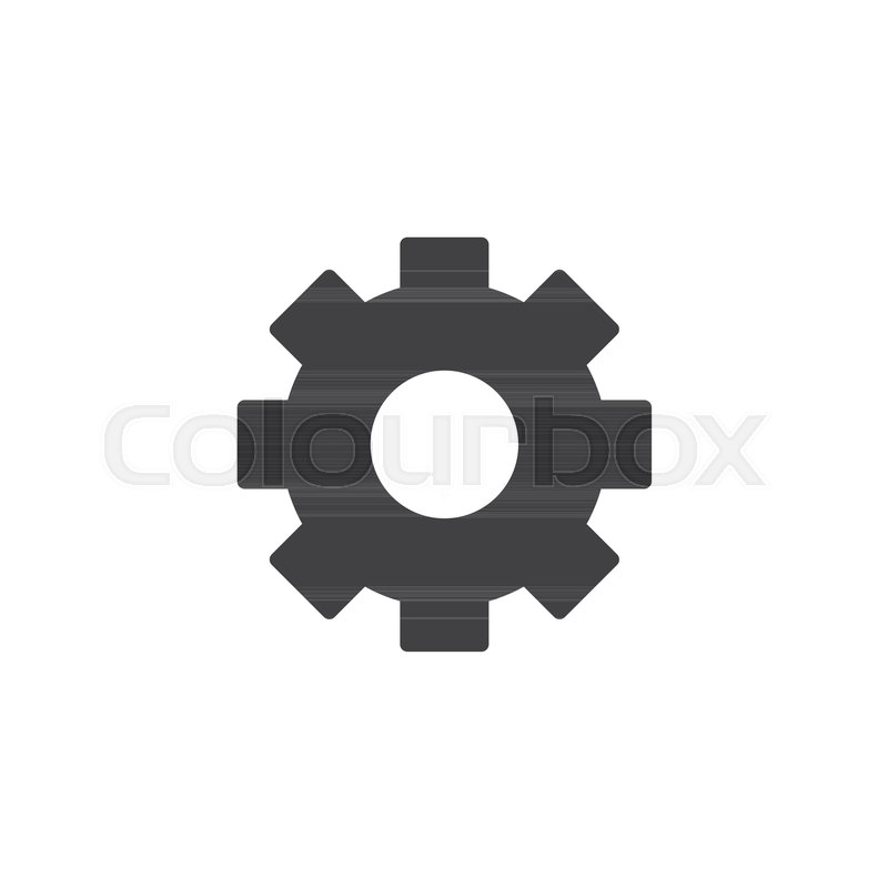 800x800 Settings Icon Vector, Filled Flat Stock Vector Colourbox