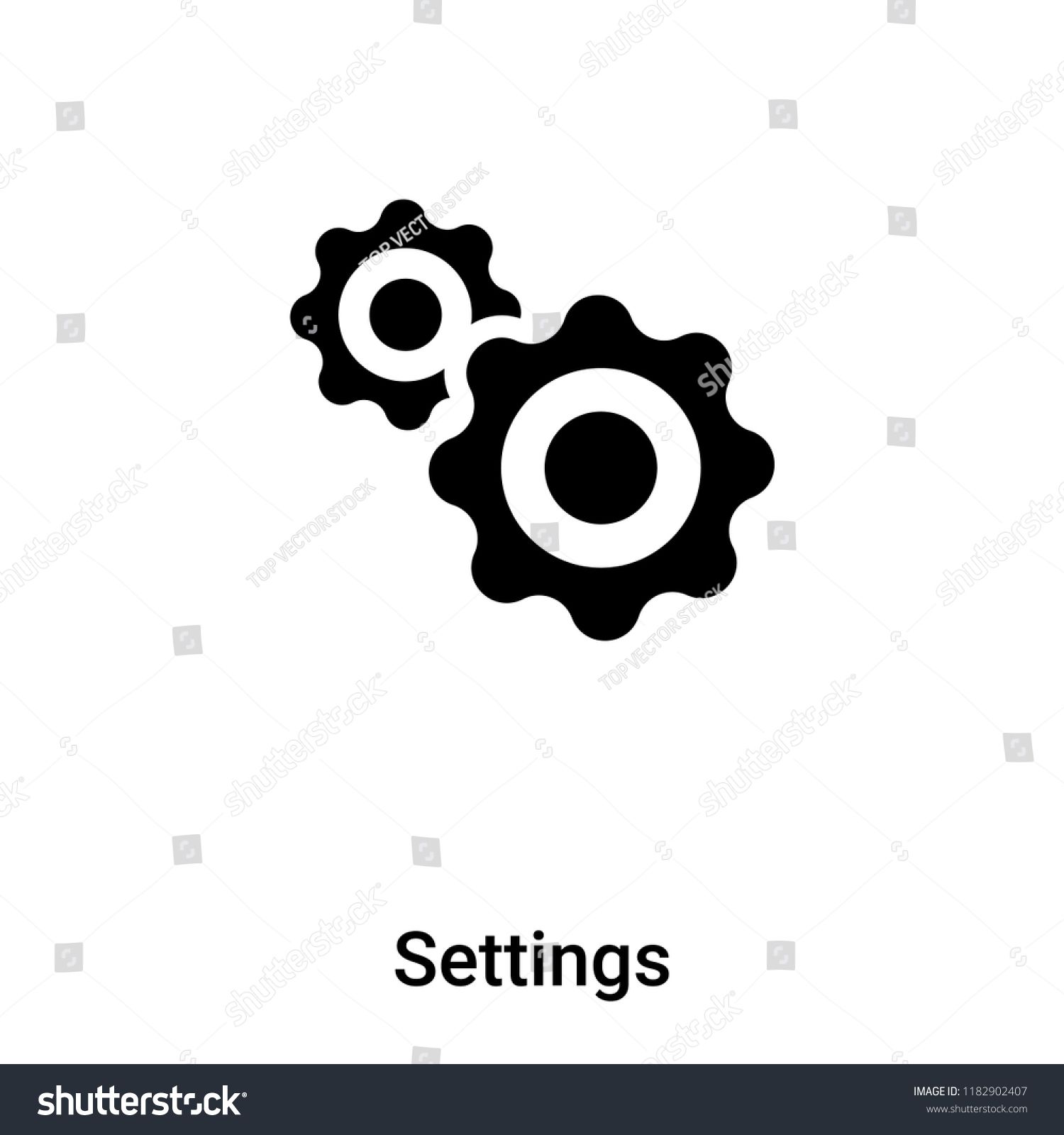 1500x1600 Settings Icon Vector Isolated On White Background, Logo Concept