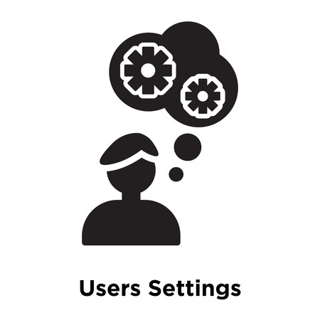 450x450 Users Settings Icon Vector Isolated On White Background, Logo