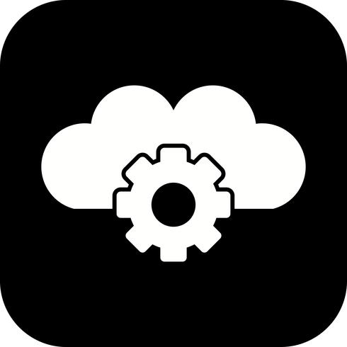 490x490 Vector Cloud Settings Icon