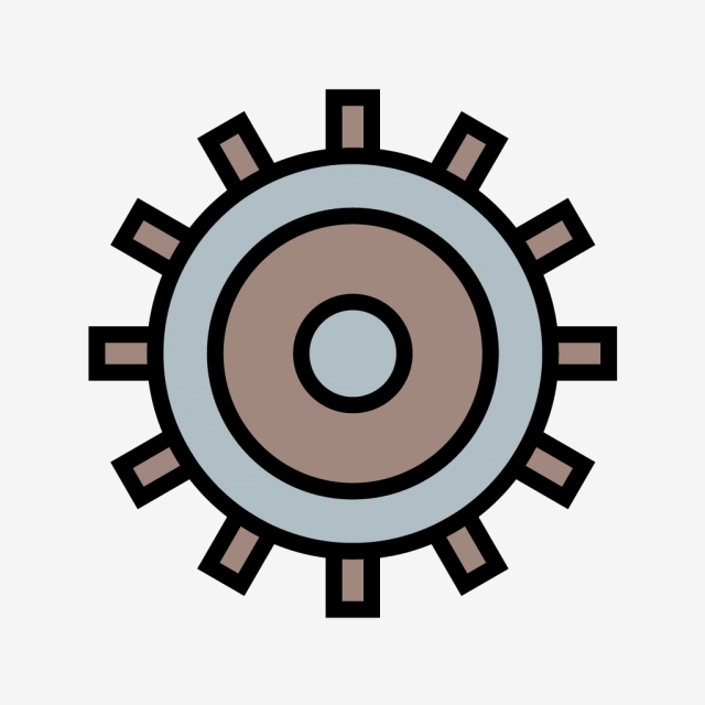 640x640 Vector Settings Icon, Cog Wheel Icon, Configure Icon, Options Icon