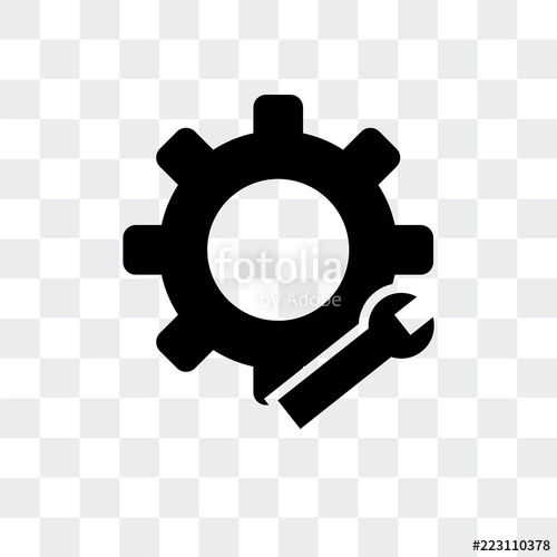 500x500 Settings Icon Isolated On Transparent Background Modern