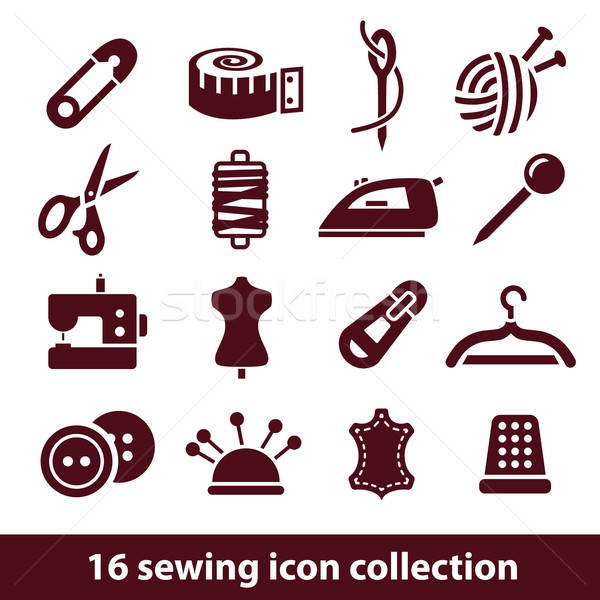 600x600 Sewing Icons Vector Illustration Marie Nimrichterova