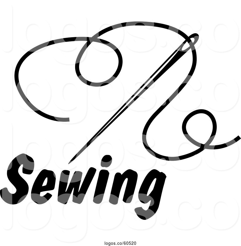 1024x1044 Logo Of Black And White Sewing Needle And Thread Over Text