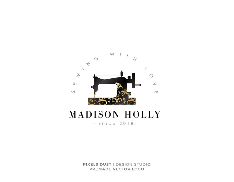 794x618 Premade Logo Sewing Logo Sewing Machine Handcrafted Craft Etsy
