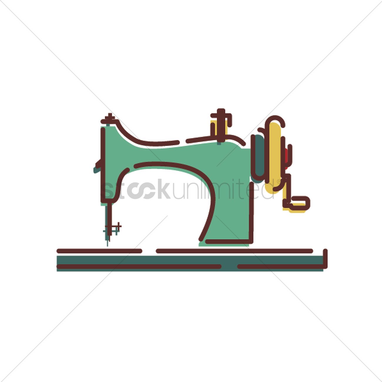 1300x1300 Sewing Machine Vector Image