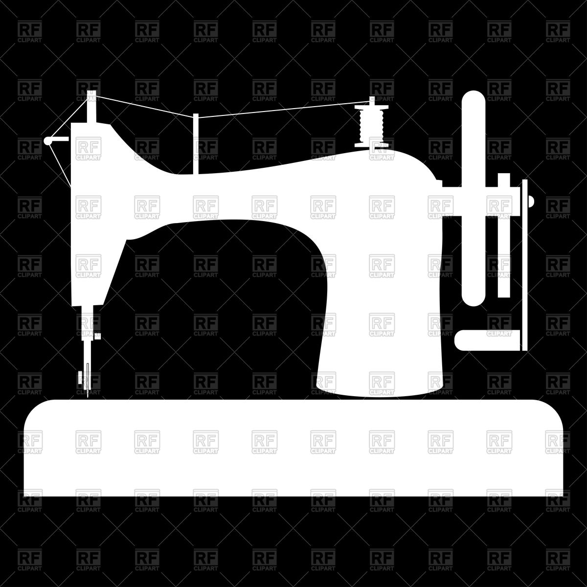 1200x1200 Sewing Machine Icon Vector Image Of Industrial Tools