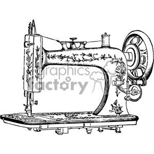 300x300 Vintage Sewing Machine Vector Vintage Vector Art Gf Clipart