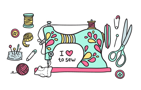 572x368 Free Vector Graphic Free Vintage Sewing Machine Vector