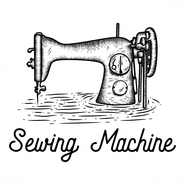 626x626 Hand Drawn Sewing Machine Vector Premium Download