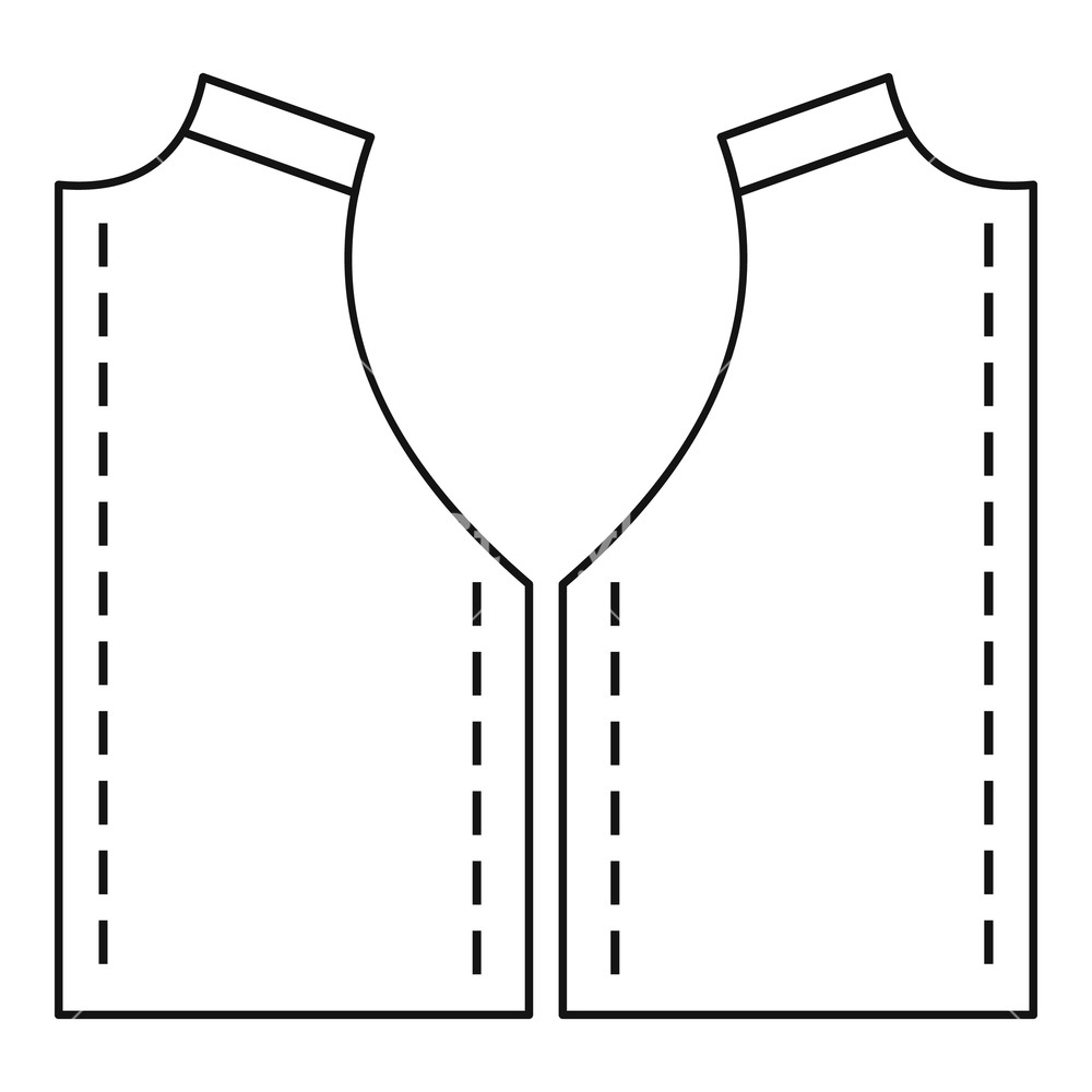 1000x1000 Pattern For Sewing Icon Outline Illustration Of Pattern