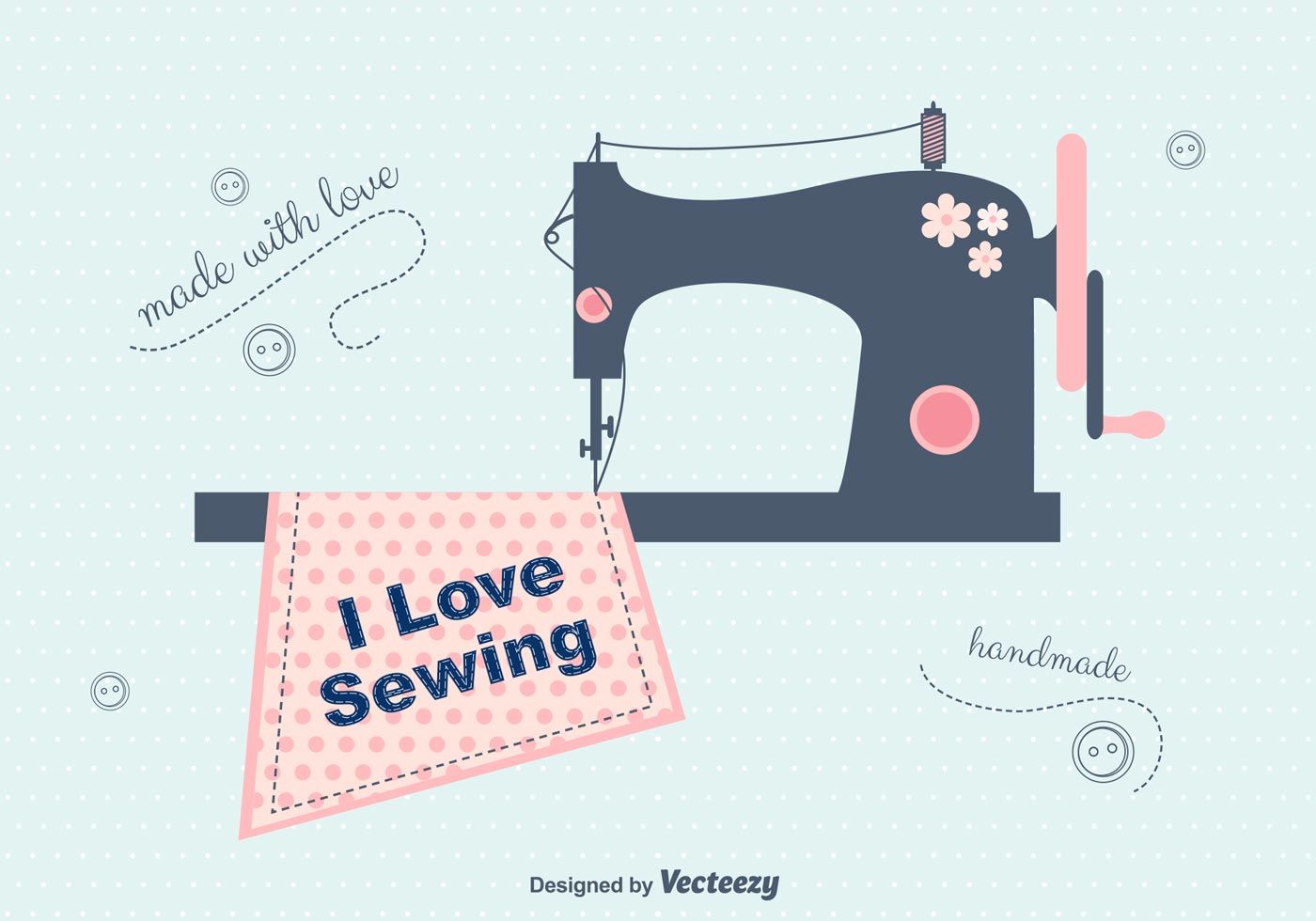 1400x980 I Love Sewing Vector Background Children Sewing Patterns Love