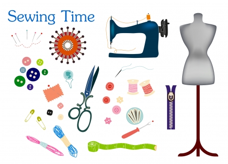 Sewing Icons Vector Illustration Vectors Stock In Format For Free 468x337 Sewing Icons Vector Illustration Vectors Stock In Format For Free