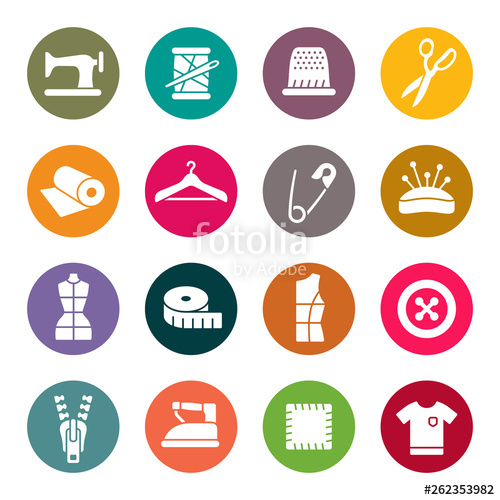 Sewing Vector Icon Set Stock Image And Royalty Free Vector 500x500 Sewing Vector Icon Set Stock Image And Royalty Free Vector