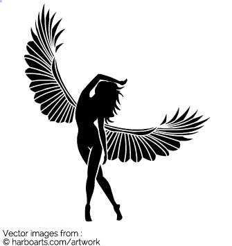 Download Fairy Silhouette 335x355 Download Fairy Silhouette
