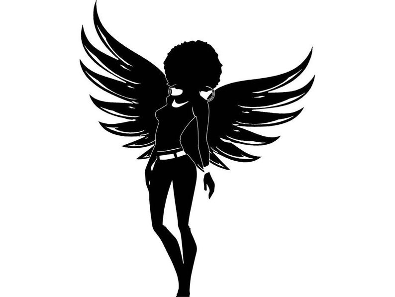 Queen Diva Sexy Angel Fairy Silhouettes Fantasy Woman Nubian Etsy 794x597 Queen Diva Sexy Angel Fairy Silhouettes Fantasy Woman Nubian Etsy