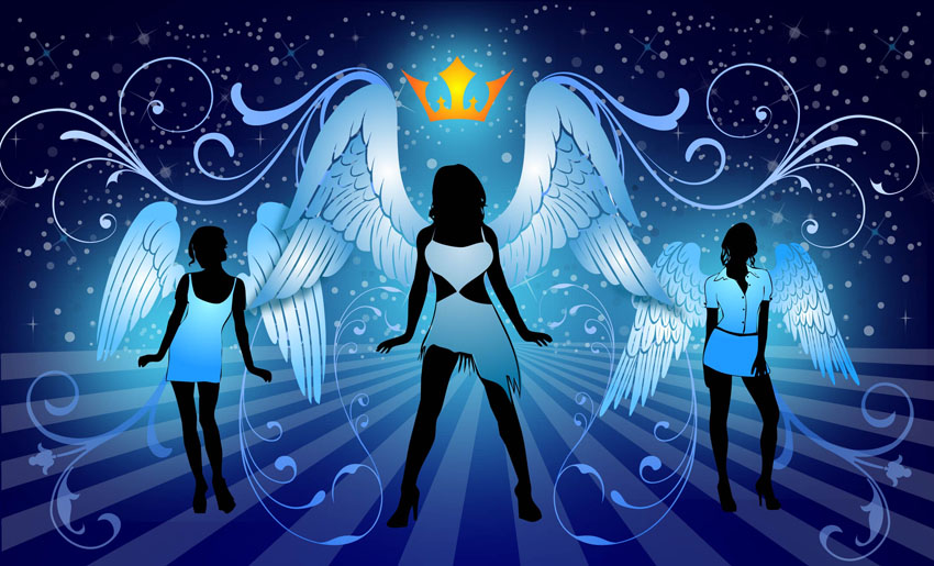 Sexy Angels Vector Art Graphics 850x515 Sexy Angels Vector Art Graphics