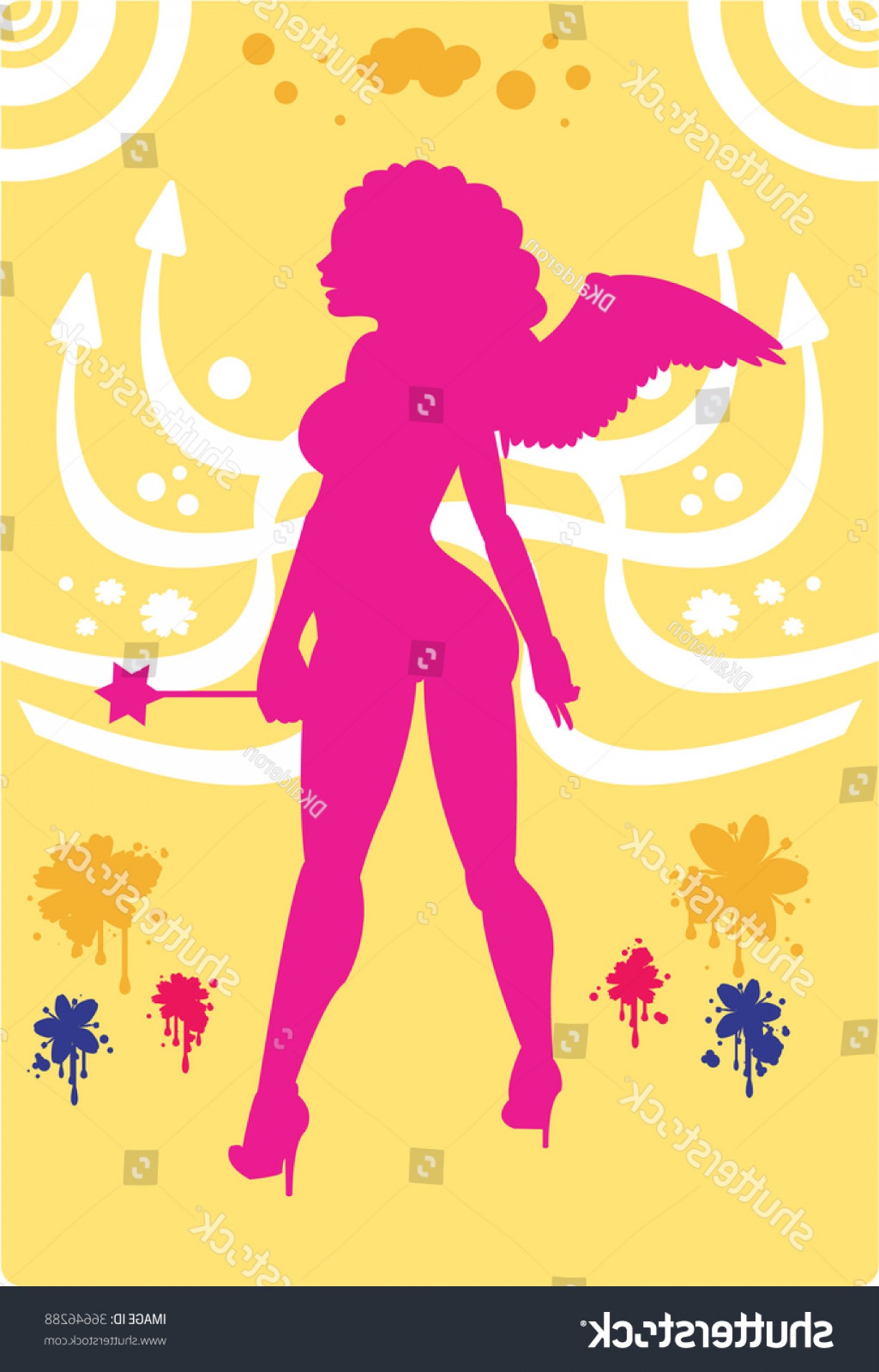 Silhoutte Sexy Angel Holding Magic Stick Lamaison 1230x1920 Silhoutte Sexy Angel Holding Magic Stick Lamaison